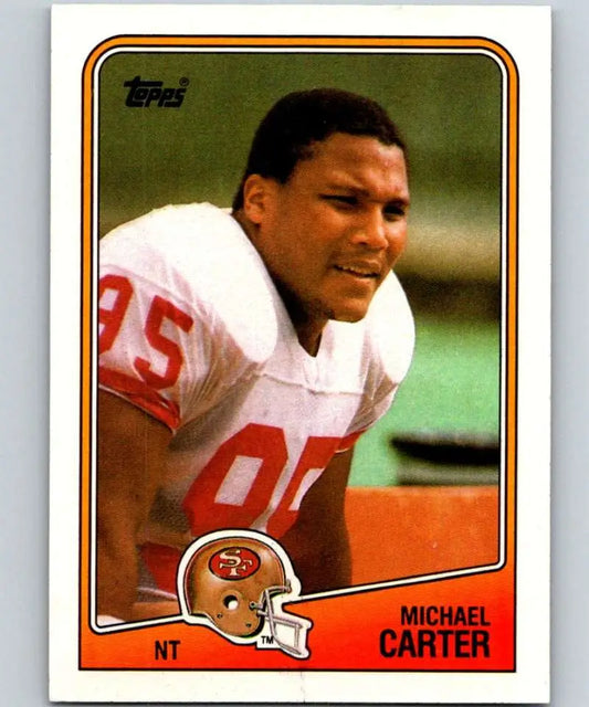 1988 Topps #47 Michael Carter EX Excellent San Francisco 49ers Football Card
