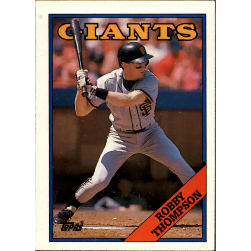 1988 Topps #472 Robby Thompson NM-MT San Francisco Giants Baseball Card - Baseball Card Single