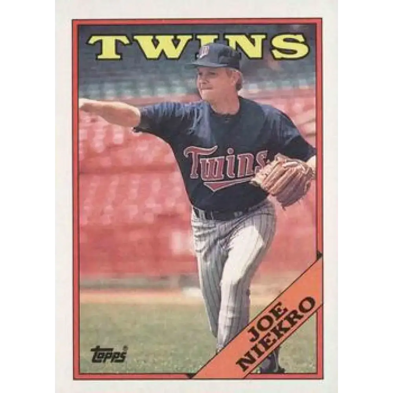 1988 Topps #473 Joe Niekro NM-MT Minnesota Twins Baseball Card - Baseball Card Single