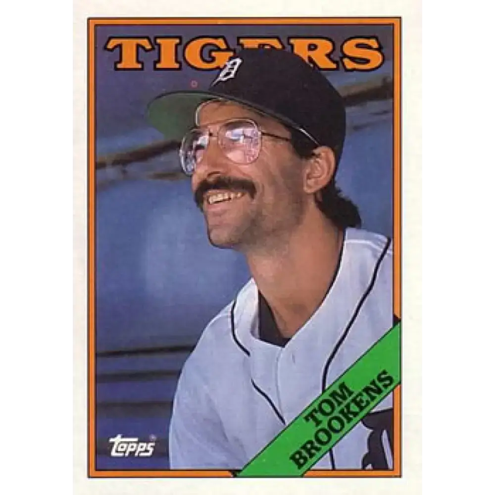 1988 Topps #474 Tom Brookens NM-MT Detroit Tigers Baseball Card - Baseball Card Single