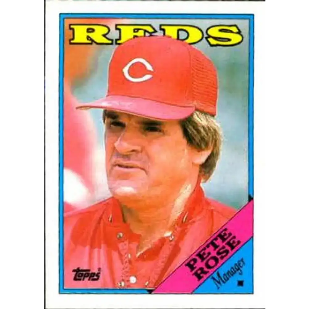 1988 Topps #475 Pete Rose NM-MT Cincinnati Reds Baseball Card - Baseball Card Single