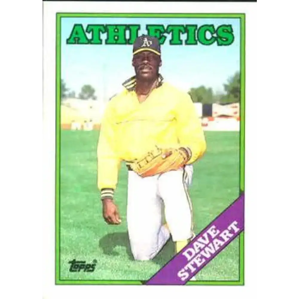 1988 Topps #476 Dave Stewart NM-MT Oakland Athletics Baseball Card - Baseball Card Single