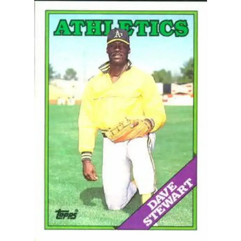 1988 Topps #476 Dave Stewart NM-MT Oakland Athletics Baseball Card - Baseball Card Single