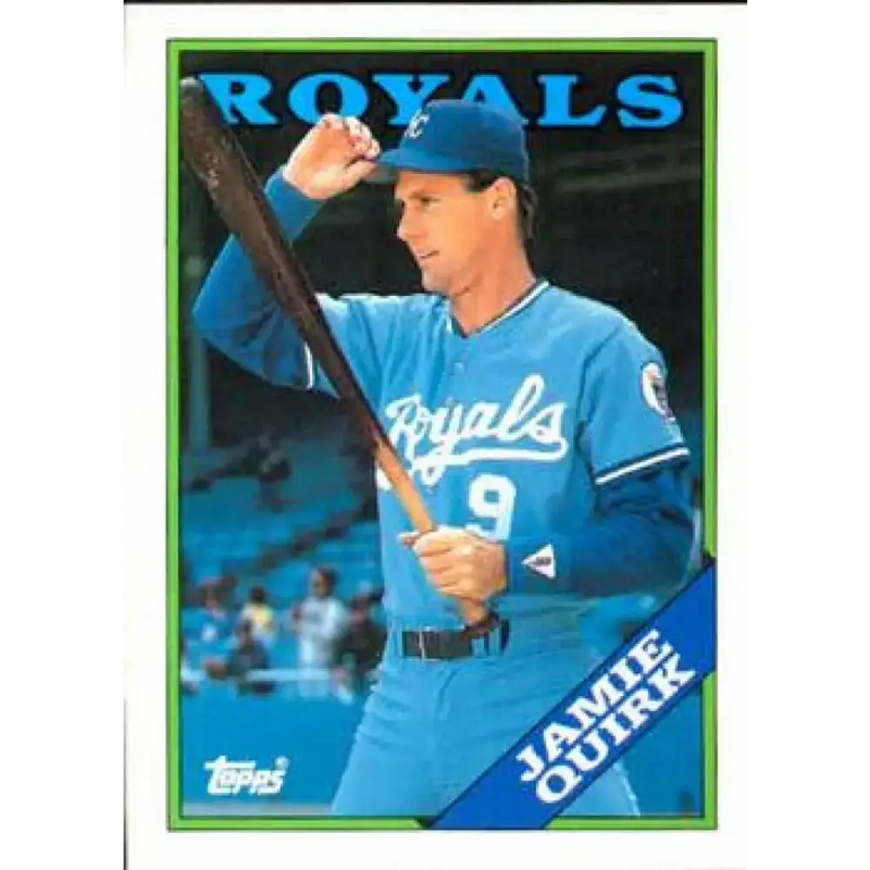 1988 Topps #477 Jamie Quirk NM-MT Kansas City Royals Baseball Card - Baseball Card Single