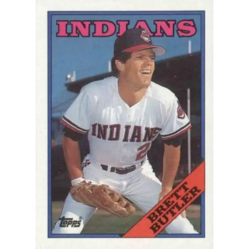 1988 Topps #479 Brett Butler NM-MT Cleveland Indians Baseball Card - Baseball Card Single