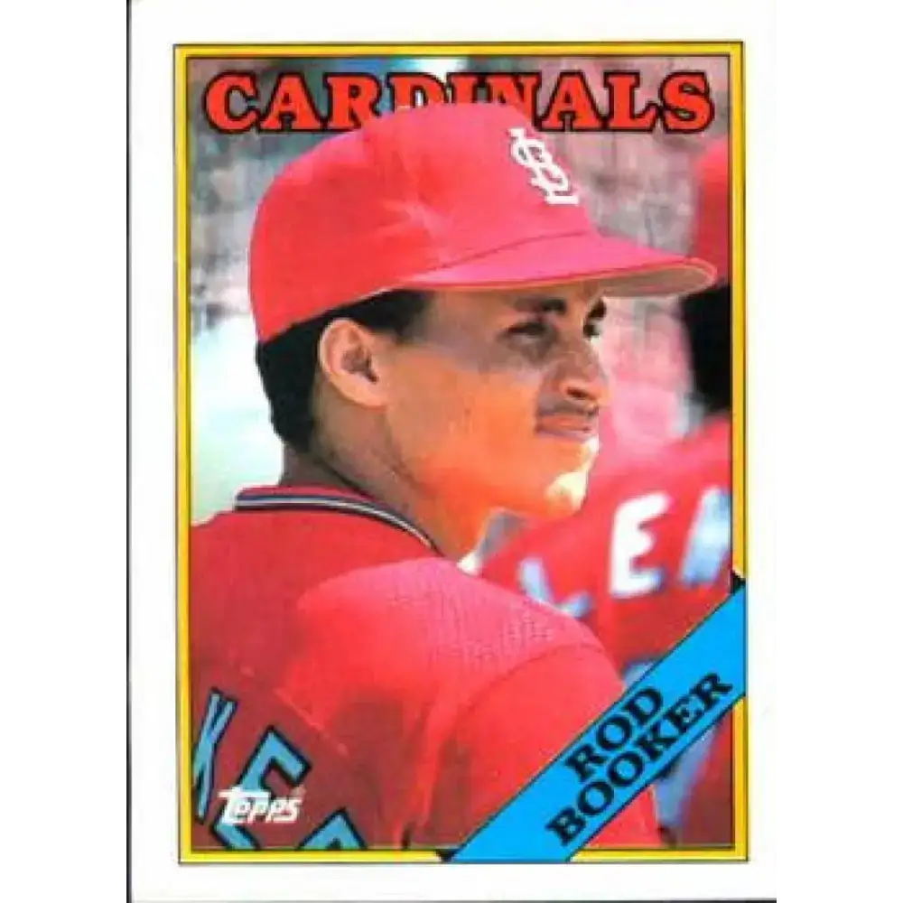 1988 Topps #483 Rod Booker NM-MT RC Rookie St. Louis Cardinals Baseball Card - Baseball Card Single