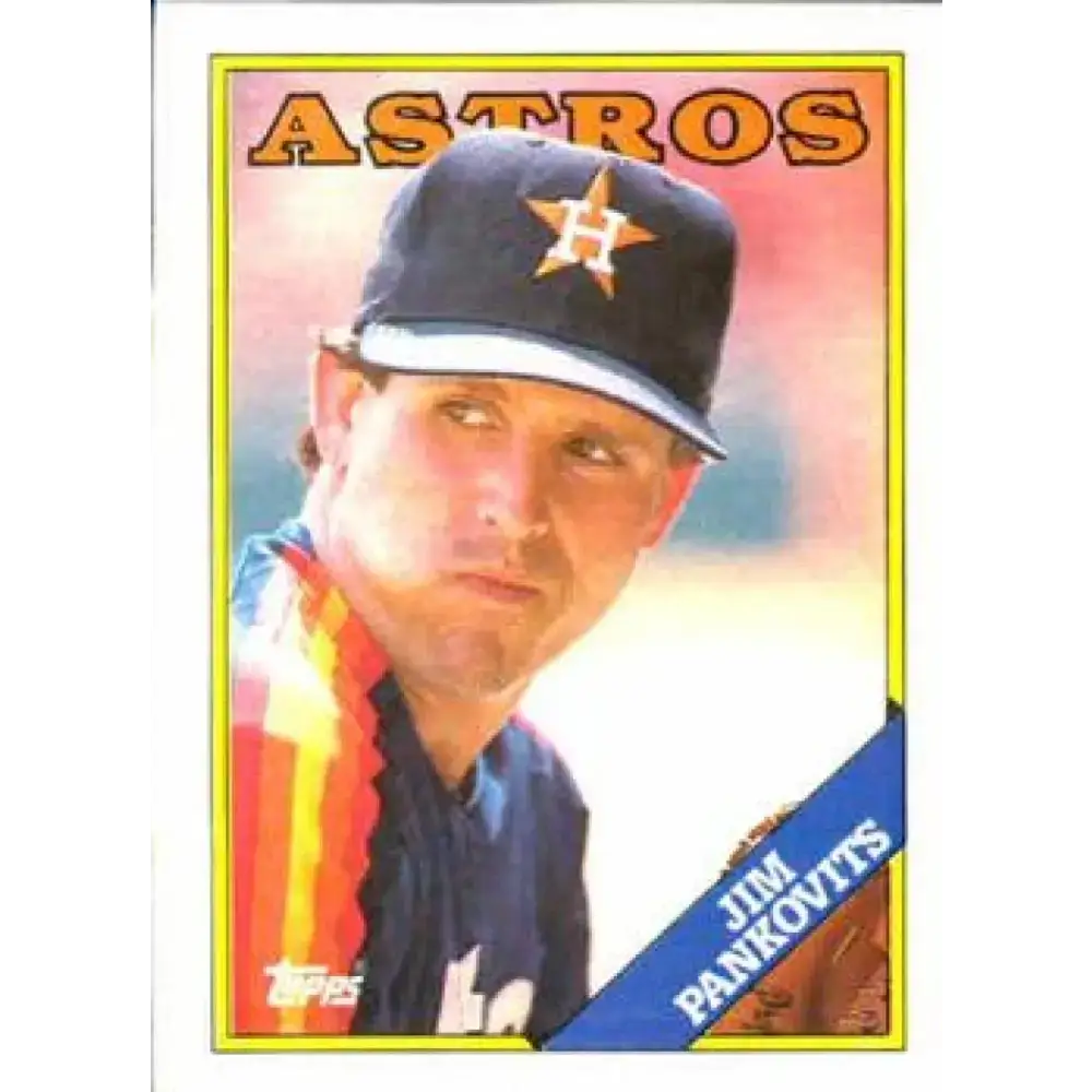 1988 Topps #487 Jim Pankovits NM-MT Houston Astros Baseball Card - Baseball Card Single
