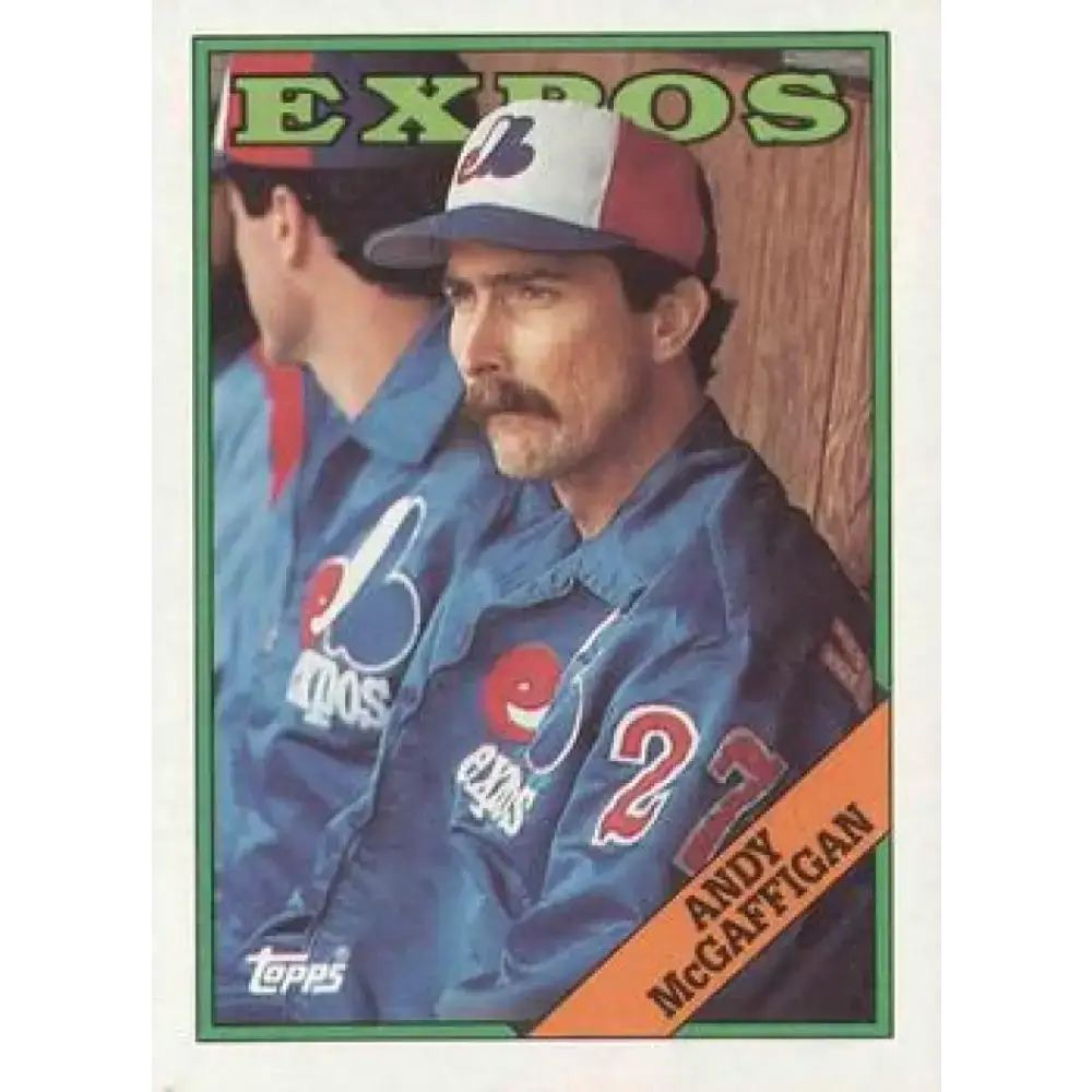 1988 Topps #488 Andy McGaffigan NM-MT Montreal Expos Baseball Card - Baseball Card Single