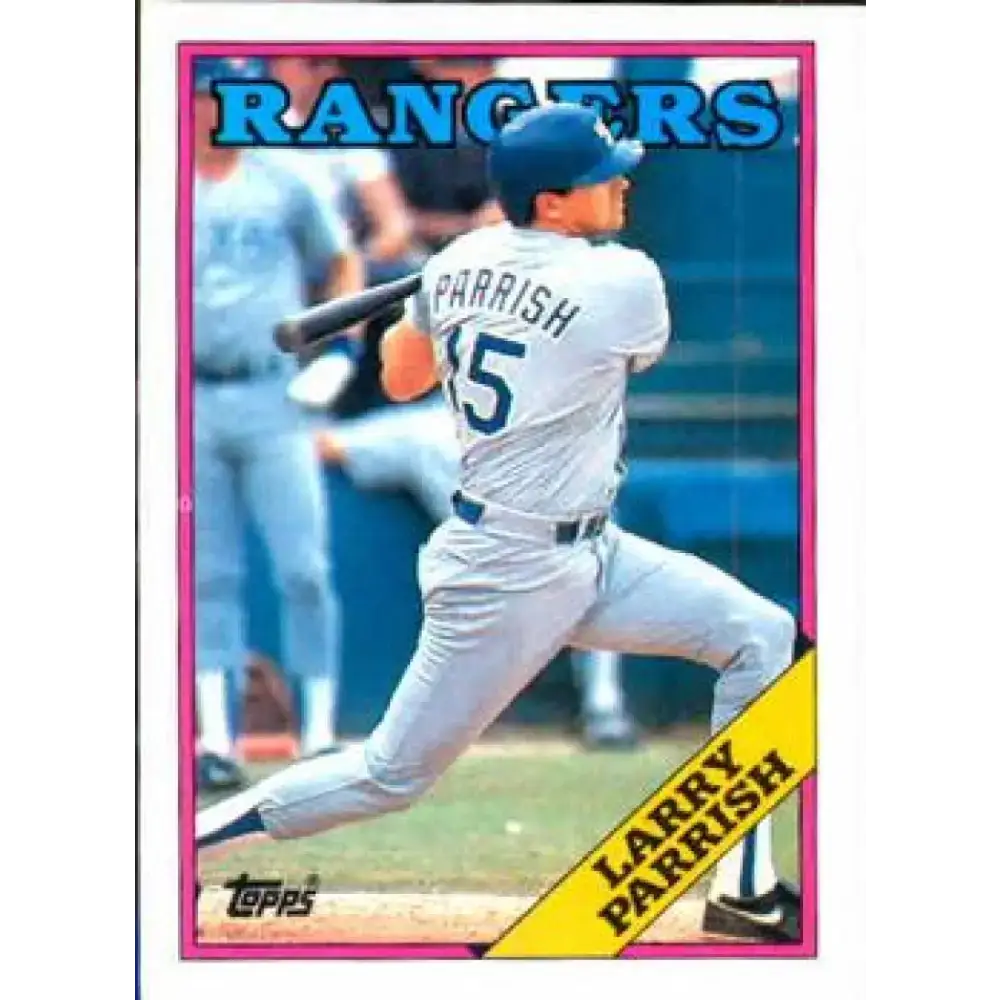 1988 Topps #490 Larry Parrish NM-MT Texas Rangers Baseball Card - Baseball Card Single