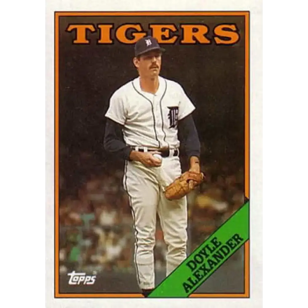 1988 Topps #492 Doyle Alexander NM-MT Detroit Tigers Baseball Card - Baseball Card Single