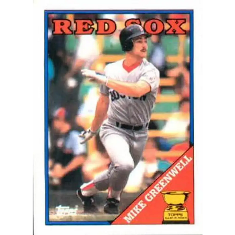 1988 Topps #493 Mike Greenwell NM-MT Boston Red Sox Baseball Card - Baseball Card Single