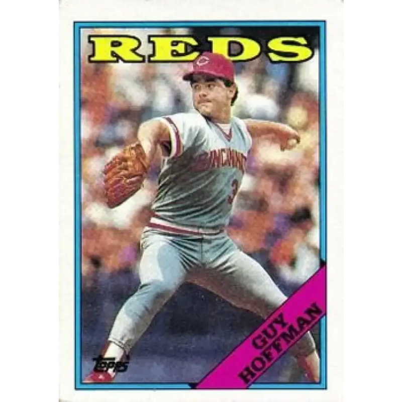 1988 Topps #496 Guy Hoffman NM-MT Cincinnati Reds Baseball Card - Baseball Card Single