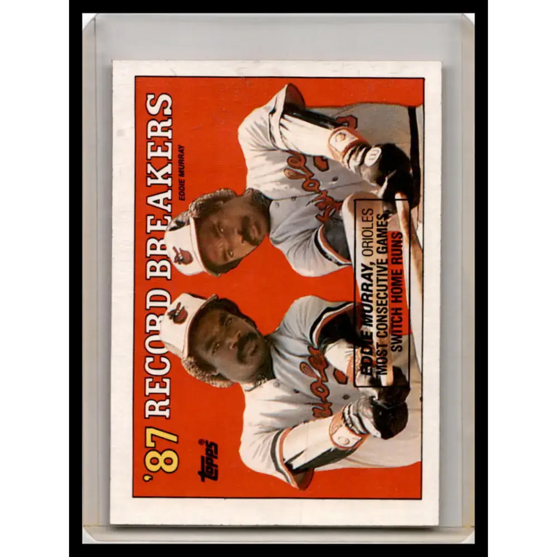 1988 Topps #4a Eddie Murray EX Baseball Card - Baseball Card Single