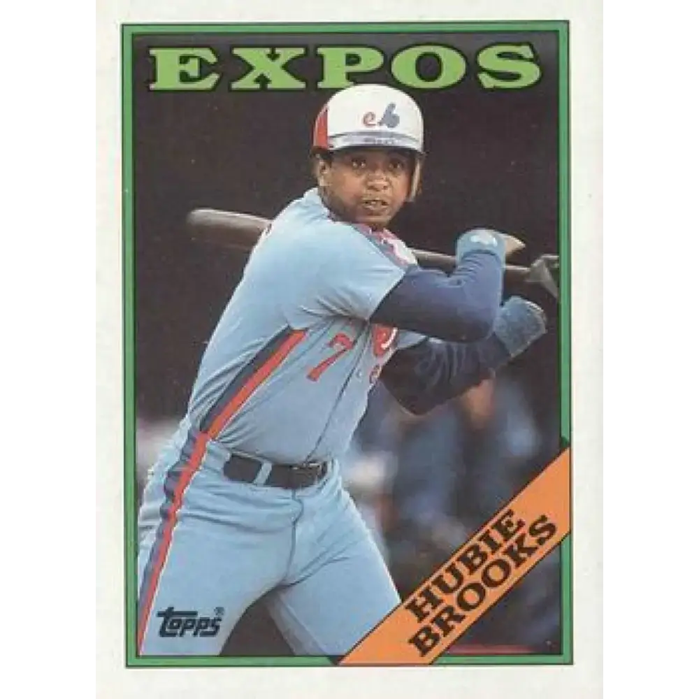 1988 Topps #50 Hubie Brooks NM-MT Montreal Expos Baseball Card - Baseball Card Single