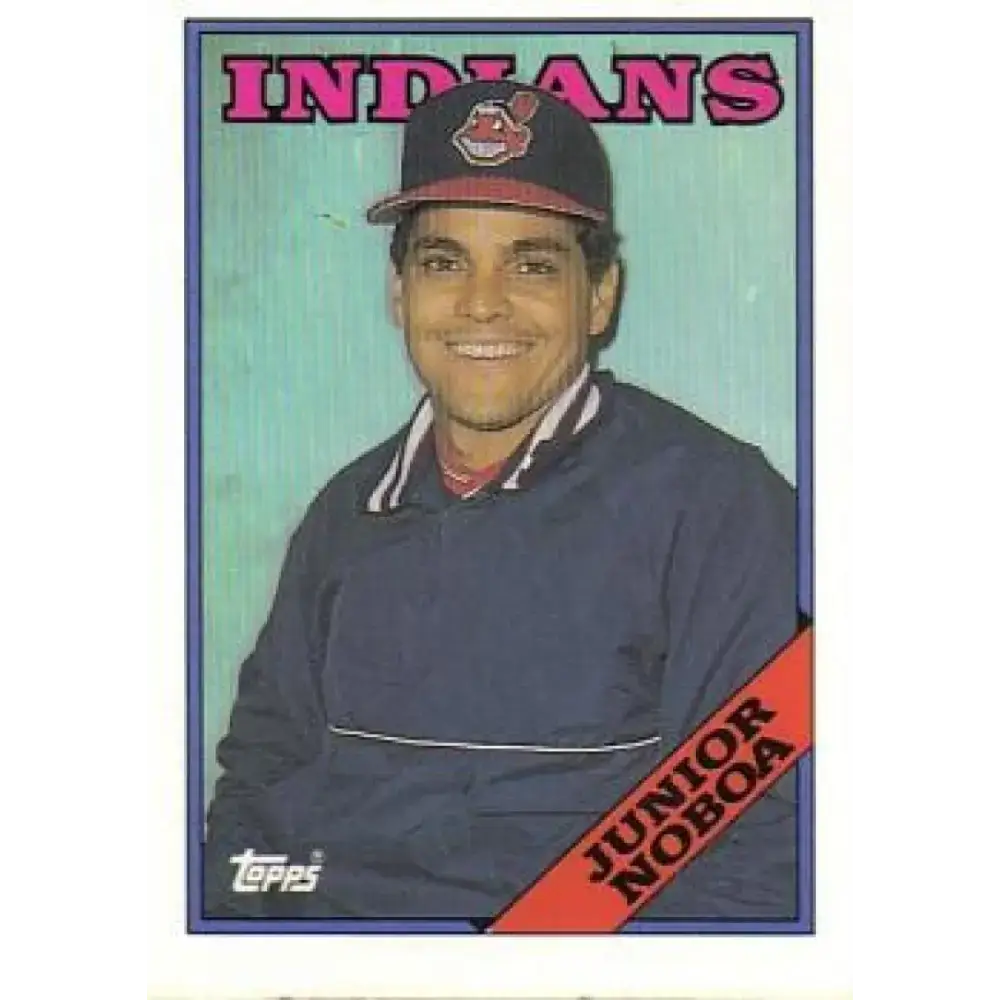 1988 Topps #503 Junior Noboa NM-MT RC Rookie Cleveland Indians Baseball Card - Baseball Card Single