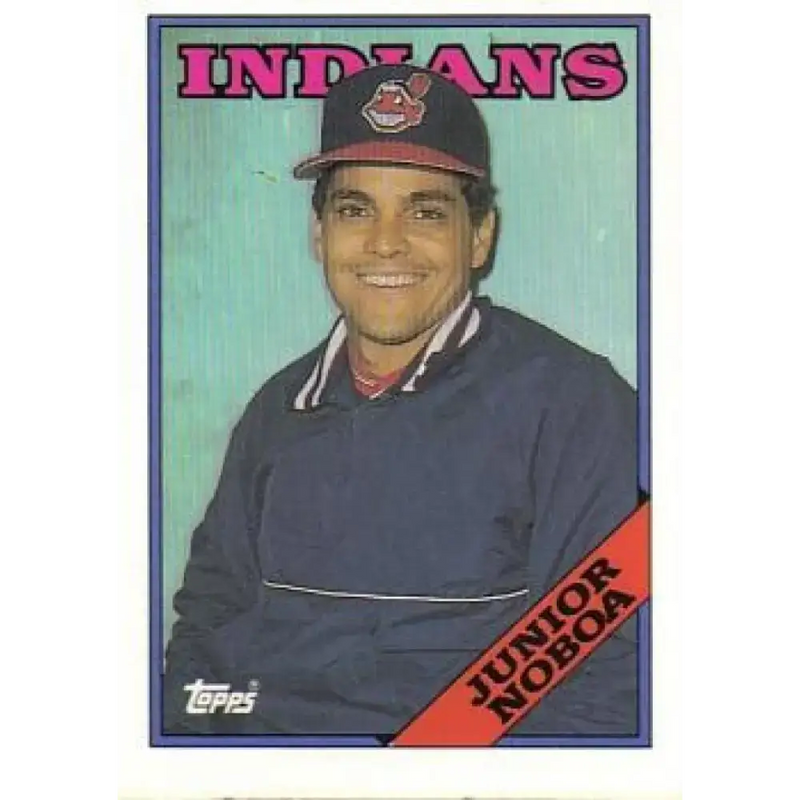 1988 Topps #503 Junior Noboa NM-MT RC Rookie Cleveland Indians Baseball Card - Baseball Card Single