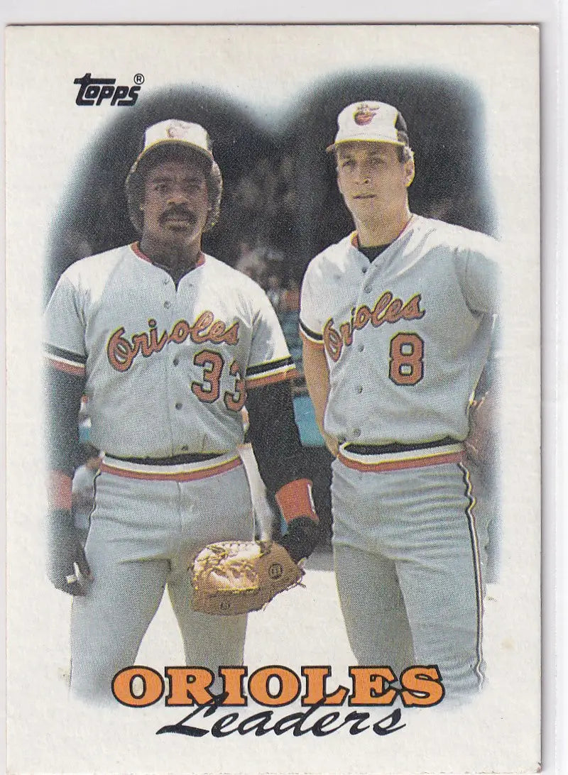 1988 TOPPS #51 BALTIMORE ORIOLES LEADERS- BALTIMORE ORIOLES