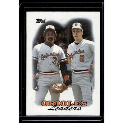 1988 Topps #51 Orioles Leaders TL Baltimore Orioles NM-MT Baseball Card