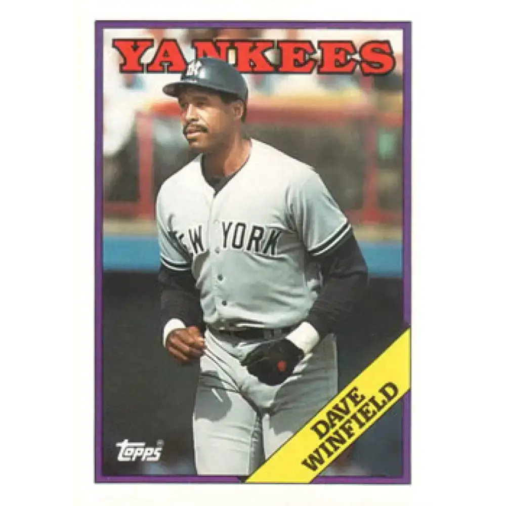 1988 Topps #510 Dave Winfield NM-MT New York Yankees Baseball Card - Baseball Card Single