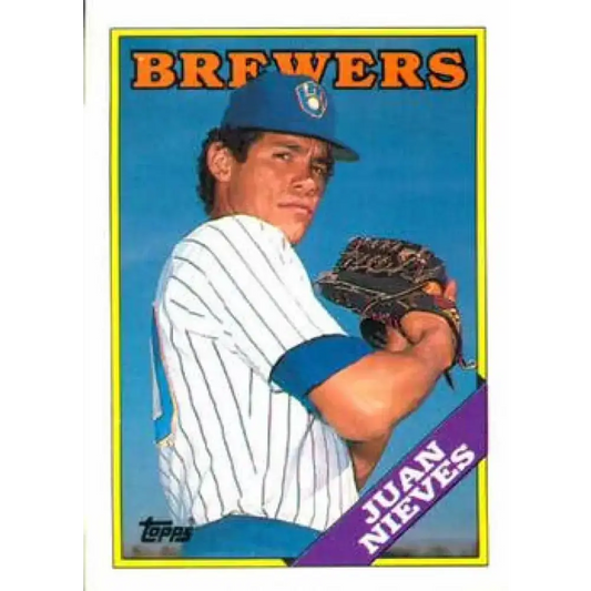 1988 Topps #515 Juan Nieves NM-MT Milwaukee Brewers Baseball Card