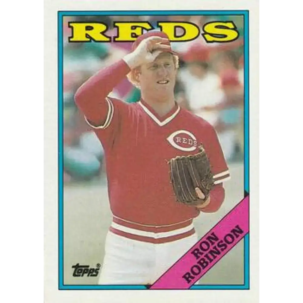 1988 Topps #517 Ron Robinson NM-MT Cincinnati Reds Baseball Card - Baseball Card Single