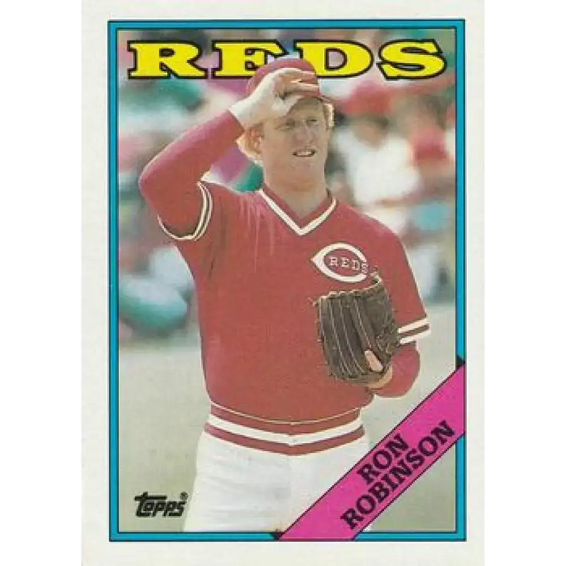 1988 Topps #517 Ron Robinson NM-MT Cincinnati Reds Baseball Card - Baseball Card Single