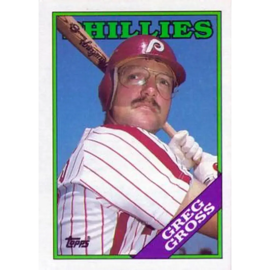 1988 Topps #518 Greg Gross NM-MT Philadelphia Phillies Baseball Card