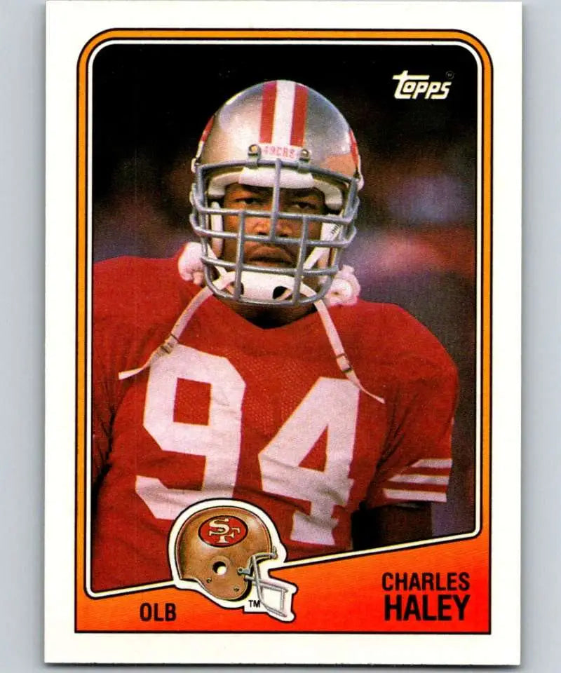 1988 Topps #52 Charles Haley EX Excellent San Francisco 49ers Football Card - Football Card Single