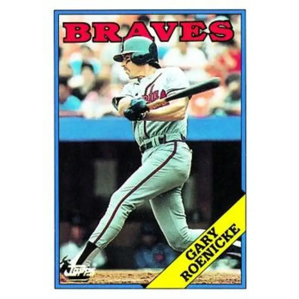 1988 Topps #523 Gary Roenicke NM-MT Atlanta Braves Baseball Card - Baseball Card Single