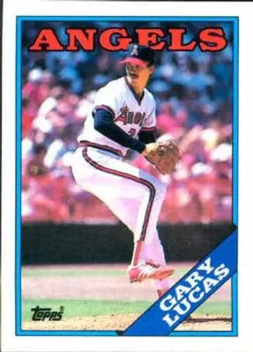 1988 Topps #524 Gary Lucas NM-MT baseball card with original gloss, Angels player