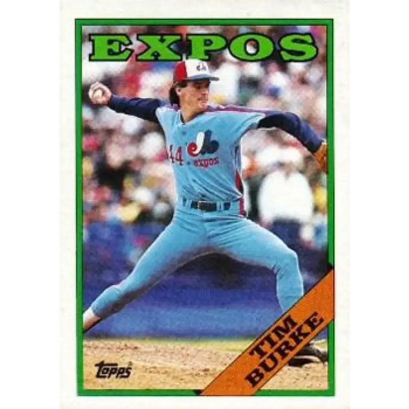 1988 Topps #529 Tim Burke NM-MT Montreal Expos Baseball Card - Baseball Card Single