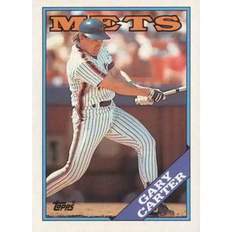1988 Topps #530 Gary Carter NM-MT New York Mets Baseball Card - Baseball Card Single