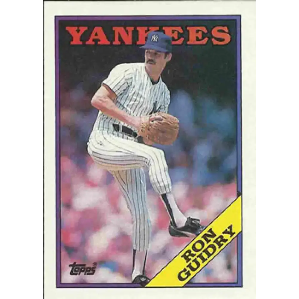 1988 Topps #535 Ron Guidry NM-MT New York Yankees Baseball Card - Baseball Card Single