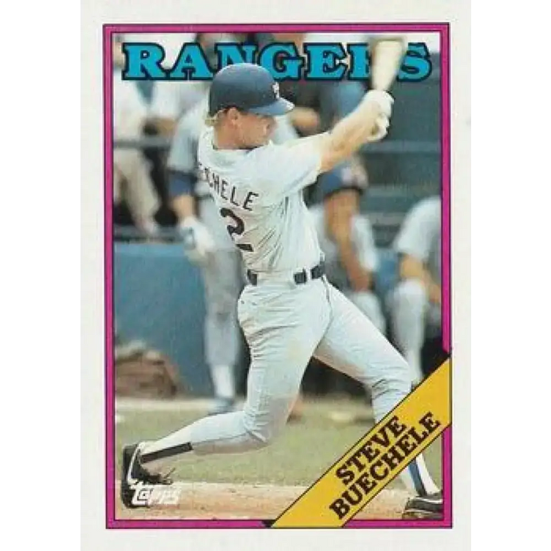 1988 Topps #537 Steve Buechele NM-MT Texas Rangers Baseball Card - Baseball Card Single