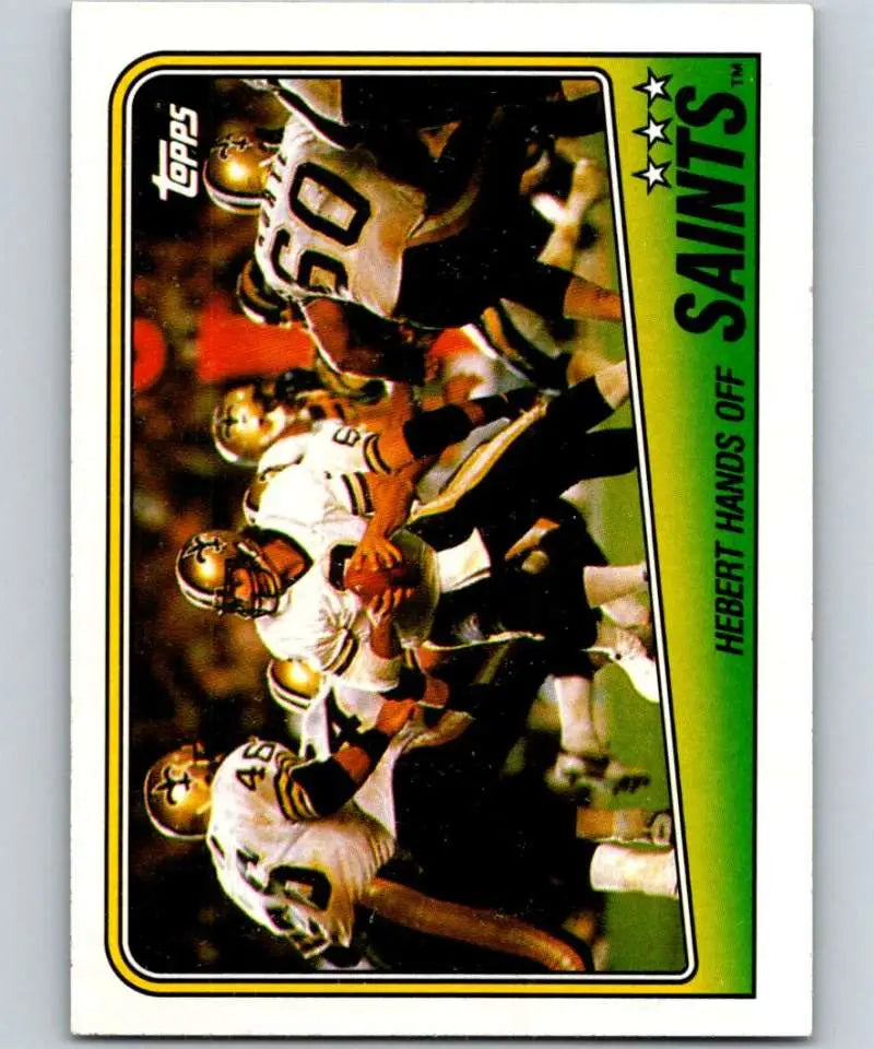 1988 Topps #54 Bobby Hebert EX Excellent New Orleans Saints Football Card - Football Card Single
