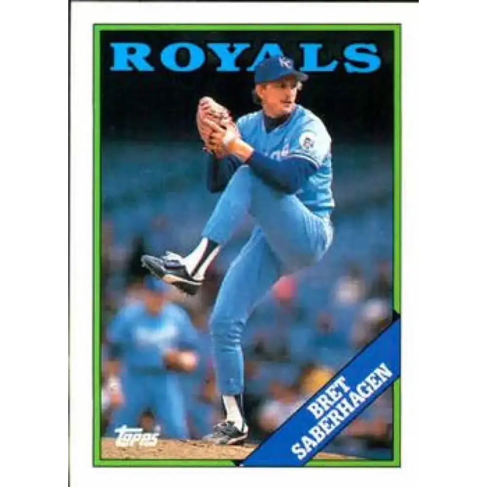 1988 Topps #540 Bret Saberhagen NM-MT Kansas City Royals Baseball Card - Baseball Card Single