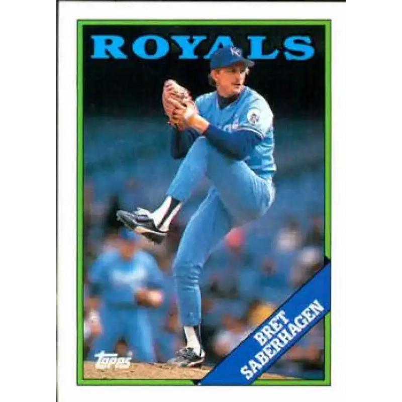 1988 Topps #540 Bret Saberhagen NM-MT Kansas City Royals Baseball Card - Baseball Card Single
