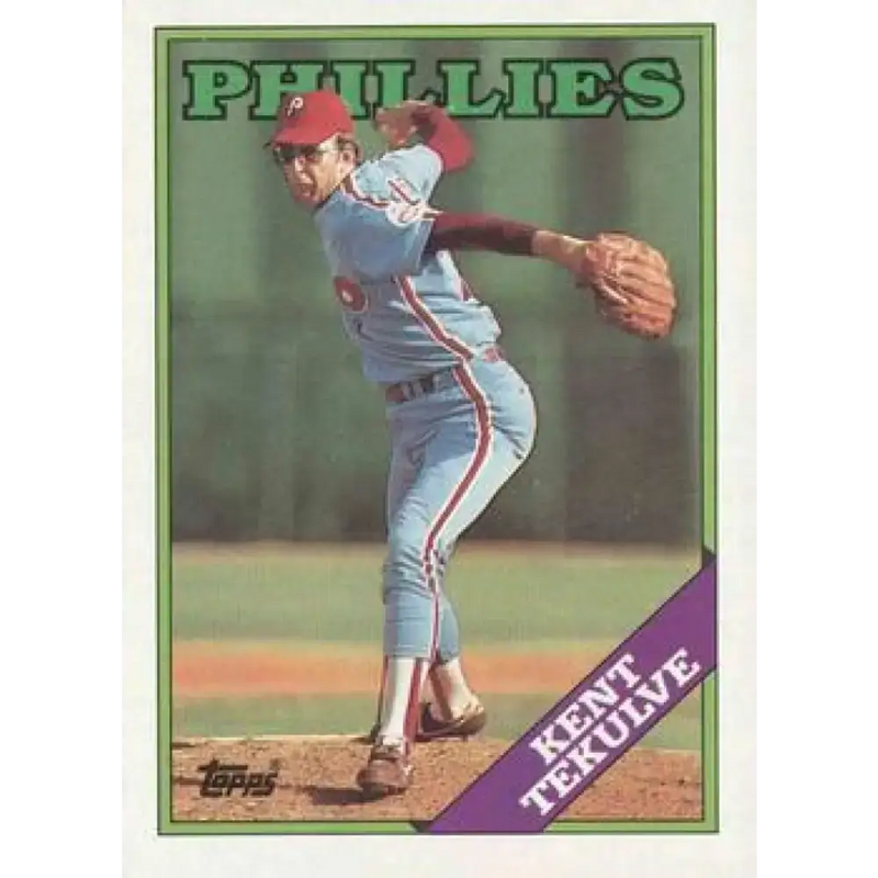 1988 Topps #543 Kent Tekulve NM-MT Philadelphia Phillies Baseball Card - Baseball Card Single