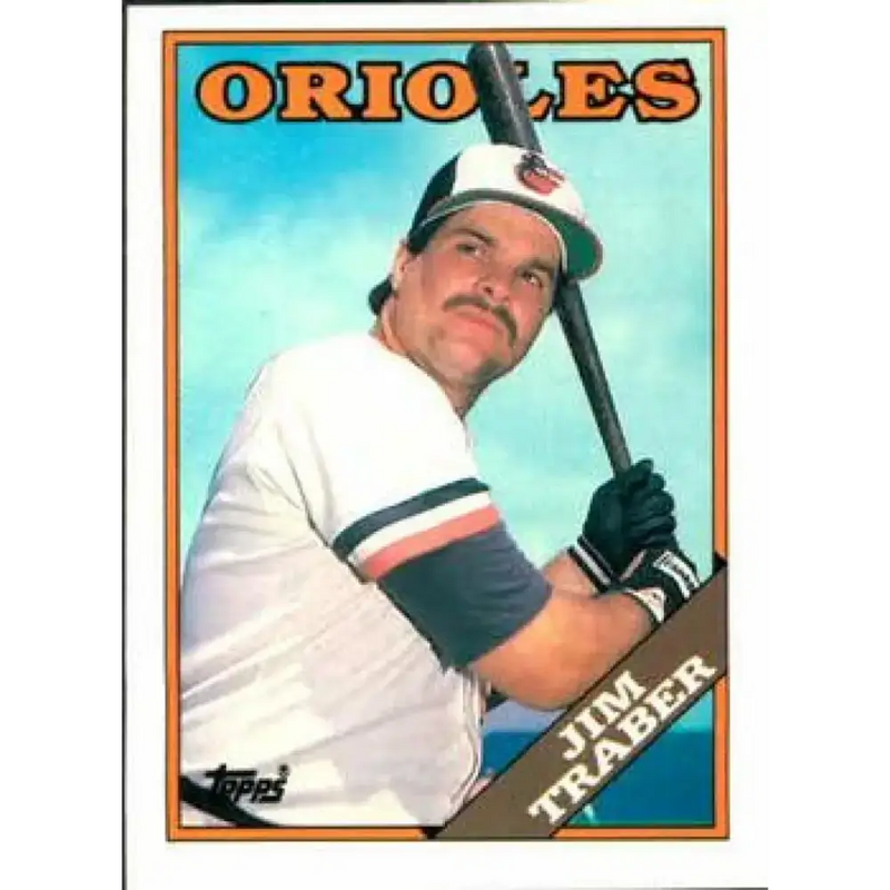 1988 Topps #544 Jim Traber NM-MT Baltimore Orioles Baseball Card - Baseball Card Single