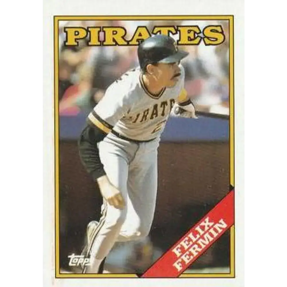 1988 Topps #547 Felix Fermin NM-MT Pittsburgh Pirates Baseball Card