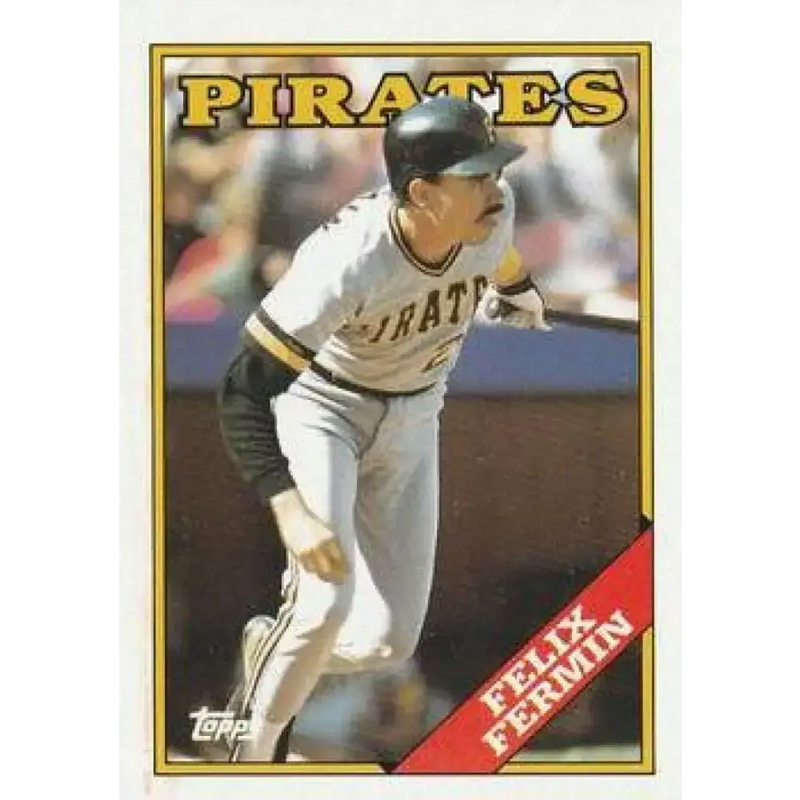 1988 Topps #547 Felix Fermin NM-MT Pittsburgh Pirates Baseball Card