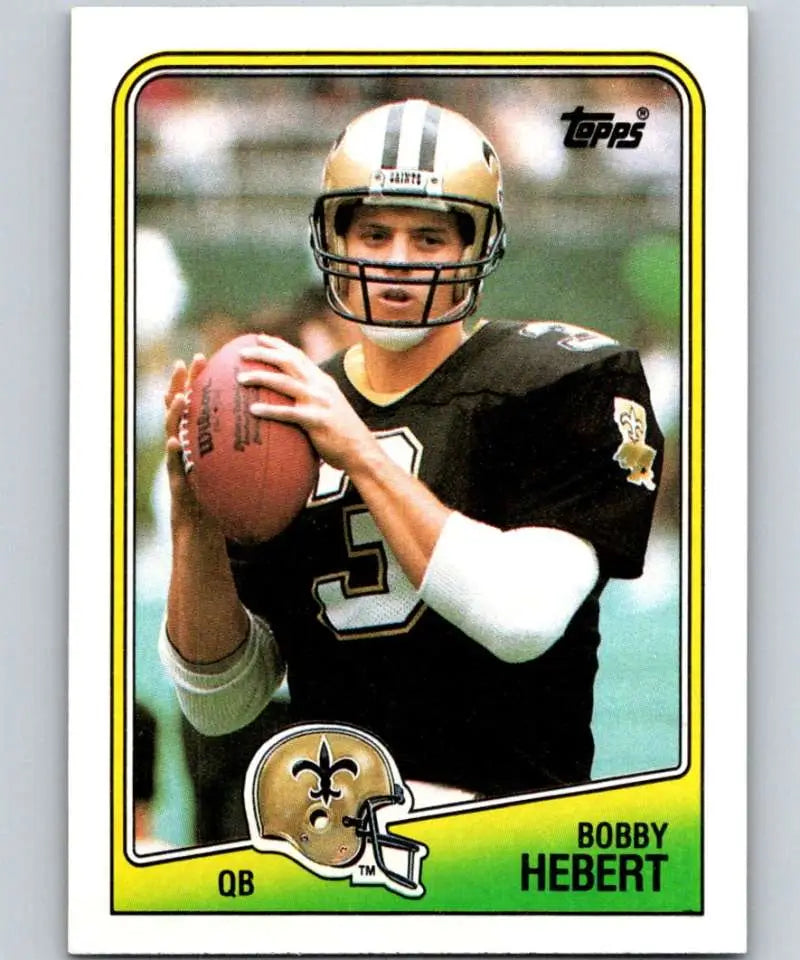 1988 Topps #55 Bobby Hebert EX Excellent New Orleans Saints Football Card - Football Card Single