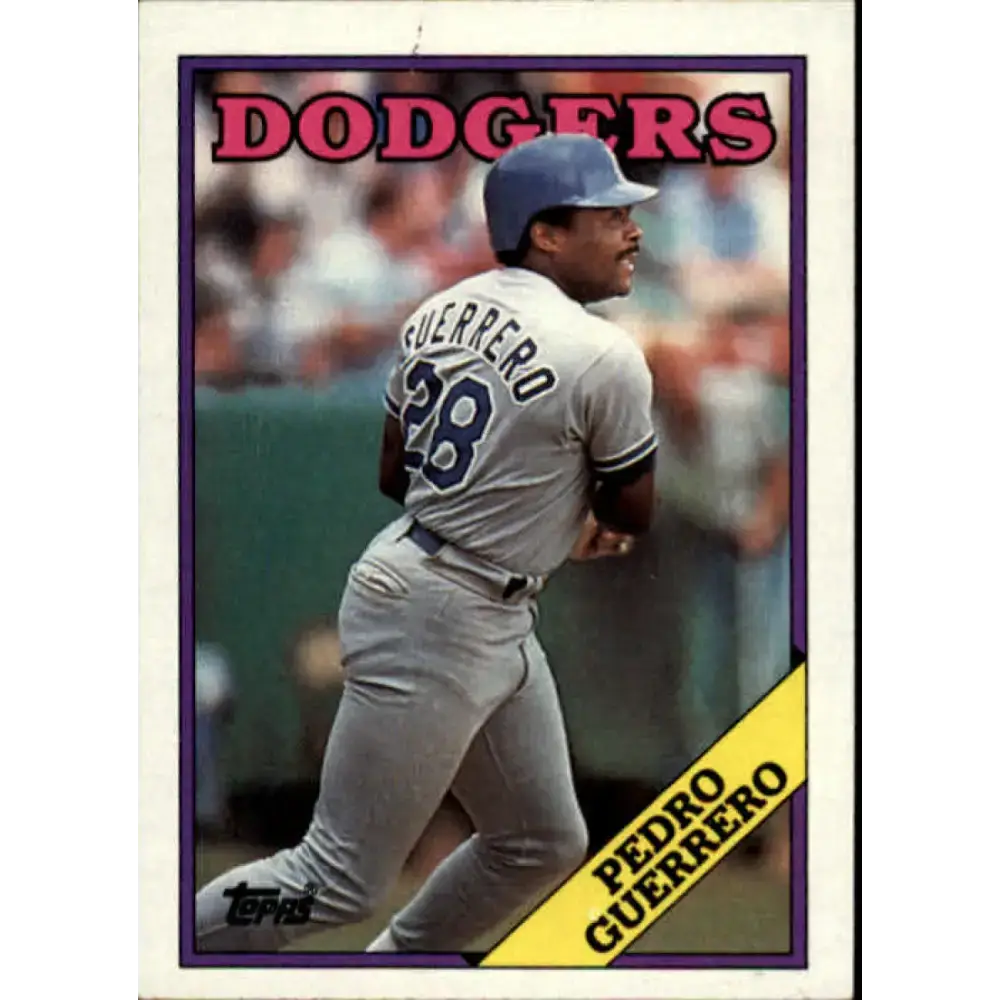 1988 Topps #550 Pedro Guerrero NM-MT Los Angeles Dodgers Baseball Card - Baseball Card Single
