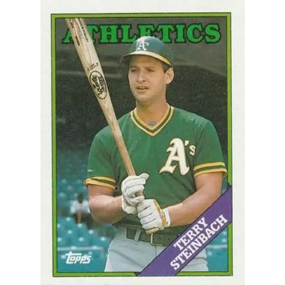 1988 Topps #551 Terry Steinbach NM-MT Oakland Athletics Baseball Card - Baseball Card Single