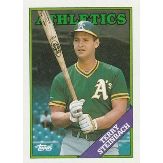 1988 Topps #551 Terry Steinbach NM-MT Oakland Athletics Baseball Card