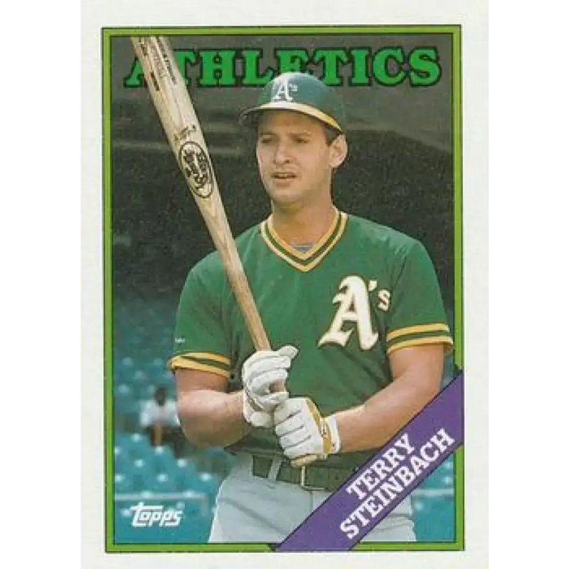 1988 Topps #551 Terry Steinbach NM-MT Oakland Athletics Baseball Card - Baseball Card Single