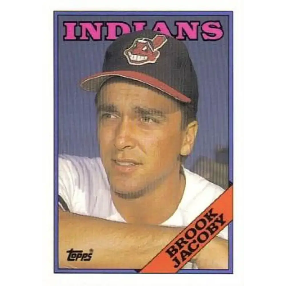 1988 Topps #555 Brook Jacoby NM-MT Cleveland Indians Baseball Card