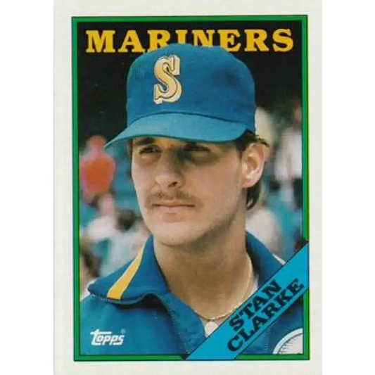1988 Topps #556 Stan Clarke NM-MT RC Rookie Seattle Mariners Baseball Card