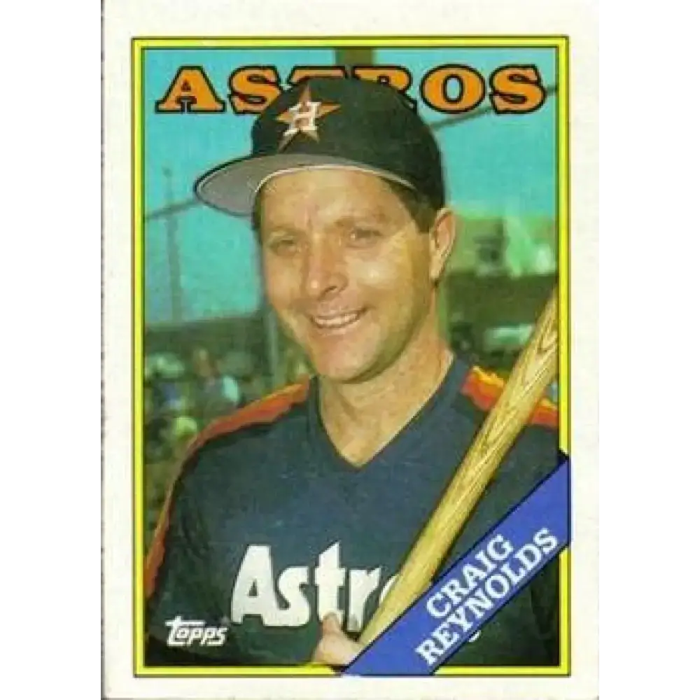 1988 Topps #557 Craig Reynolds NM-MT Houston Astros Baseball Card - Baseball Card Single
