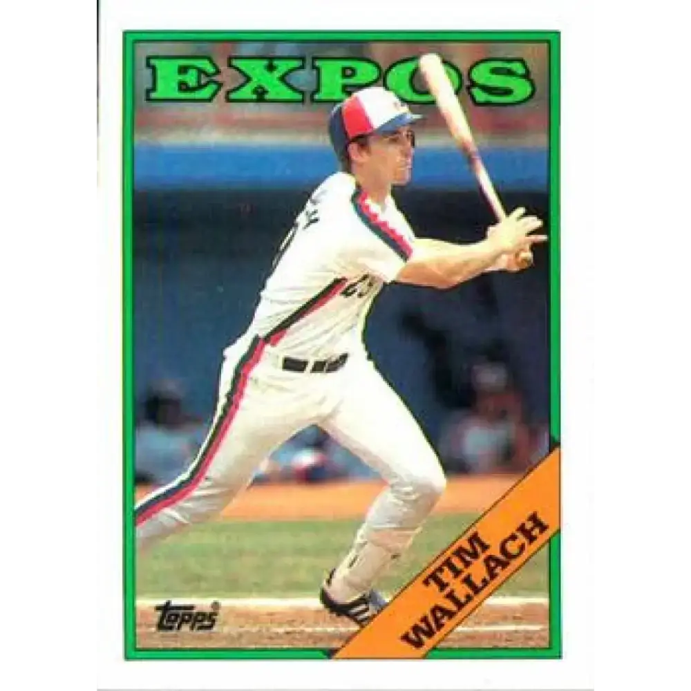 1988 Topps #560 Tim Wallach NM-MT Montreal Expos Baseball Card - Baseball Card Single
